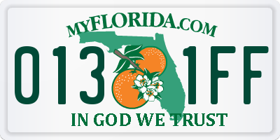 FL license plate 0131FF