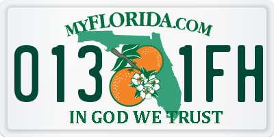FL license plate 0131FH