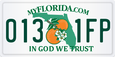 FL license plate 0131FP