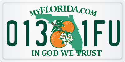 FL license plate 0131FU