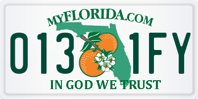 FL license plate 0131FY