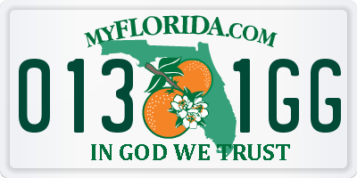 FL license plate 0131GG