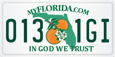 FL license plate 0131GI