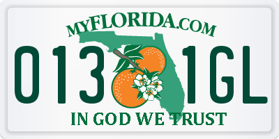 FL license plate 0131GL