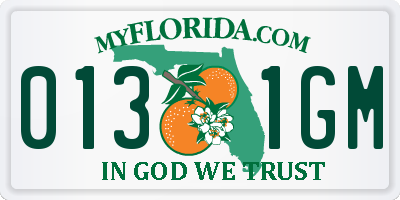 FL license plate 0131GM