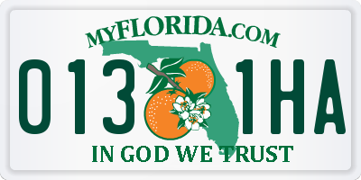 FL license plate 0131HA