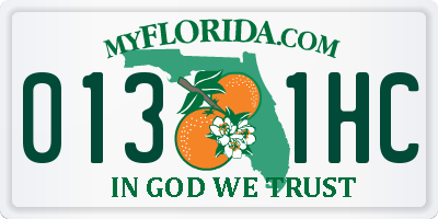 FL license plate 0131HC