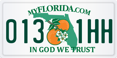 FL license plate 0131HH
