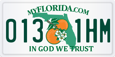 FL license plate 0131HM