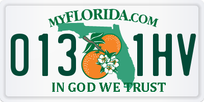 FL license plate 0131HV