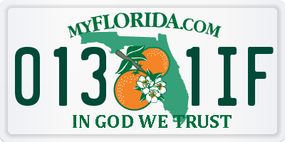 FL license plate 0131IF