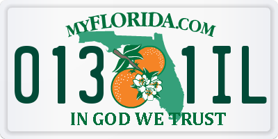 FL license plate 0131IL