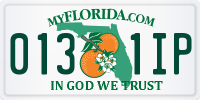 FL license plate 0131IP