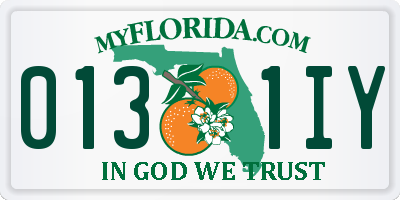 FL license plate 0131IY