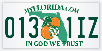 FL license plate 0131IZ