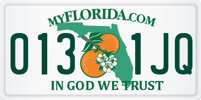 FL license plate 0131JQ