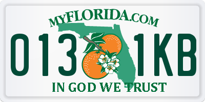 FL license plate 0131KB