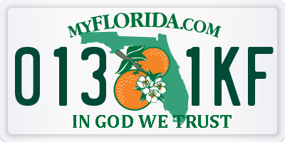 FL license plate 0131KF