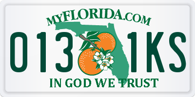 FL license plate 0131KS