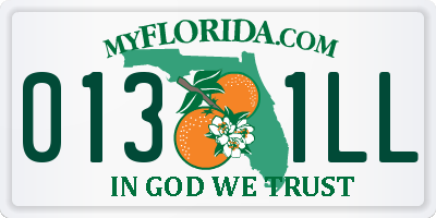 FL license plate 0131LL