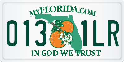 FL license plate 0131LR