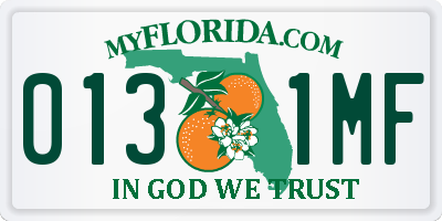 FL license plate 0131MF