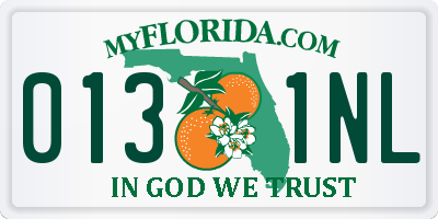 FL license plate 0131NL