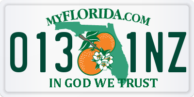 FL license plate 0131NZ