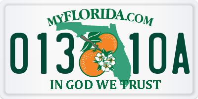 FL license plate 0131OA