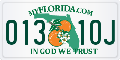 FL license plate 0131OJ