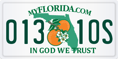 FL license plate 0131OS