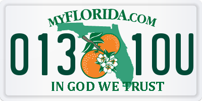 FL license plate 0131OU