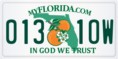 FL license plate 0131OW