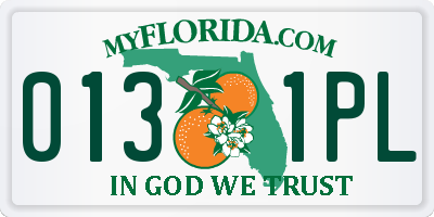 FL license plate 0131PL