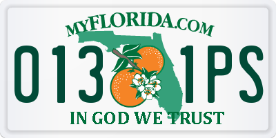 FL license plate 0131PS