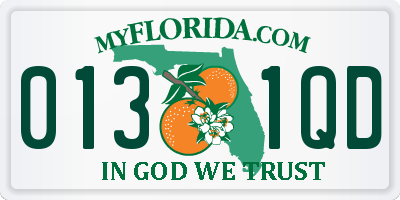 FL license plate 0131QD