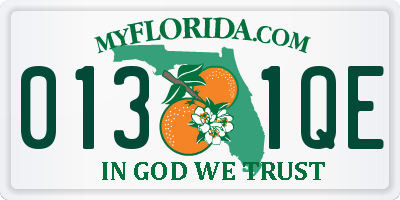 FL license plate 0131QE