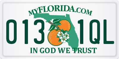 FL license plate 0131QL