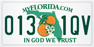 FL license plate 0131QV