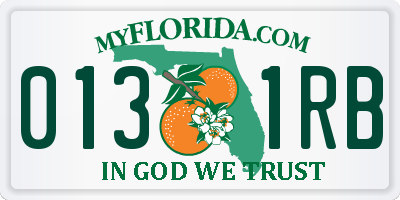 FL license plate 0131RB