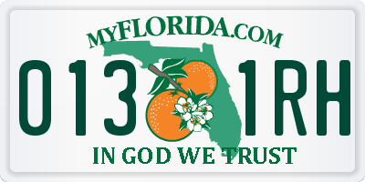 FL license plate 0131RH