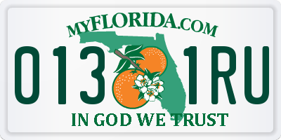FL license plate 0131RU