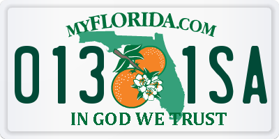 FL license plate 0131SA