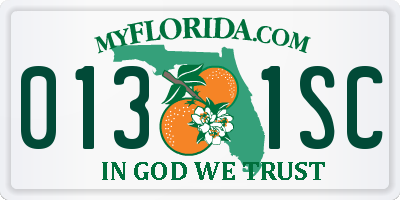 FL license plate 0131SC