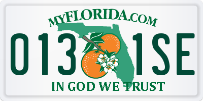 FL license plate 0131SE