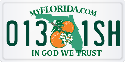 FL license plate 0131SH