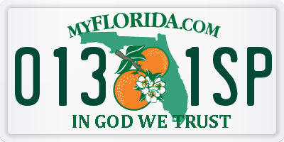 FL license plate 0131SP