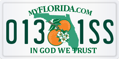 FL license plate 0131SS