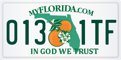 FL license plate 0131TF