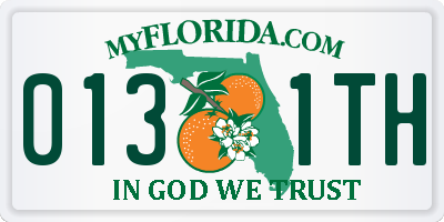 FL license plate 0131TH